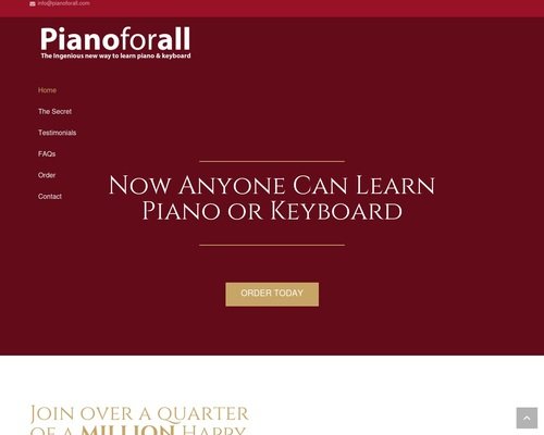 Learn Piano Online with Piano4All - Beginners to Advanced Course Thumbnail.